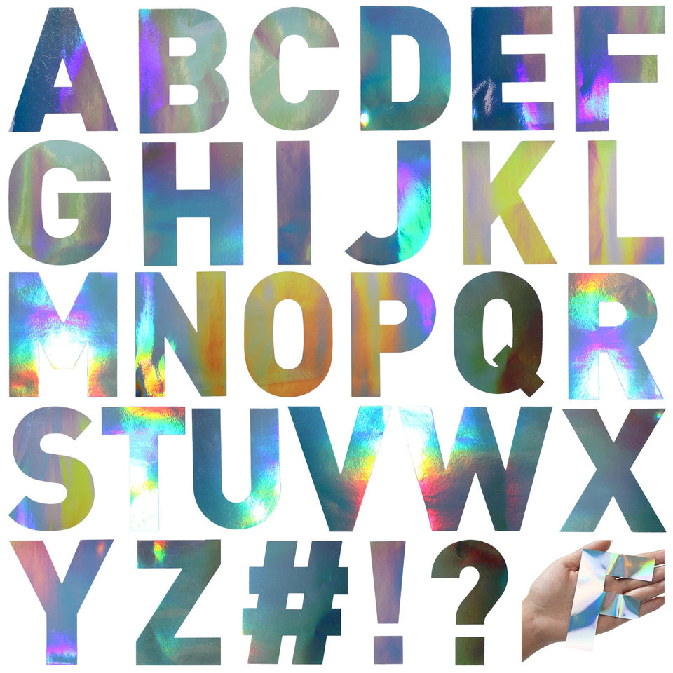 Panelee large letter stickers full set for bold classroom or home decor labeling