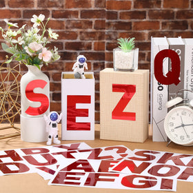 Panelee stickers used outdoors on mailbox and wall for versatile decorating