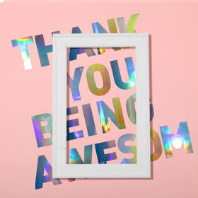 Panelee sticky letters on door illustrate simple application and versatile indoor-outdoor use