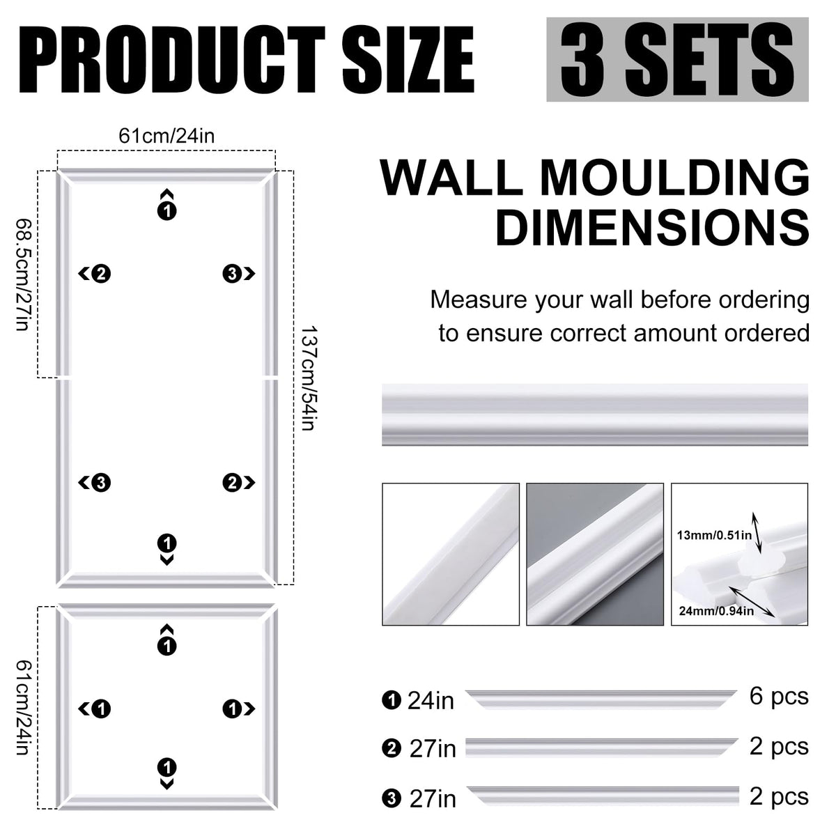 Pangda mix-and-match wainscot size options enhance room texture and visual interest.