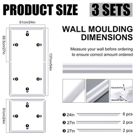 Pangda mix-and-match wainscot size options enhance room texture and visual interest.