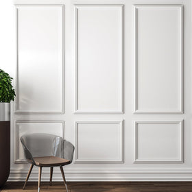 Pangda three-set peel-and-stick molding panels add stylish depth to interior walls.