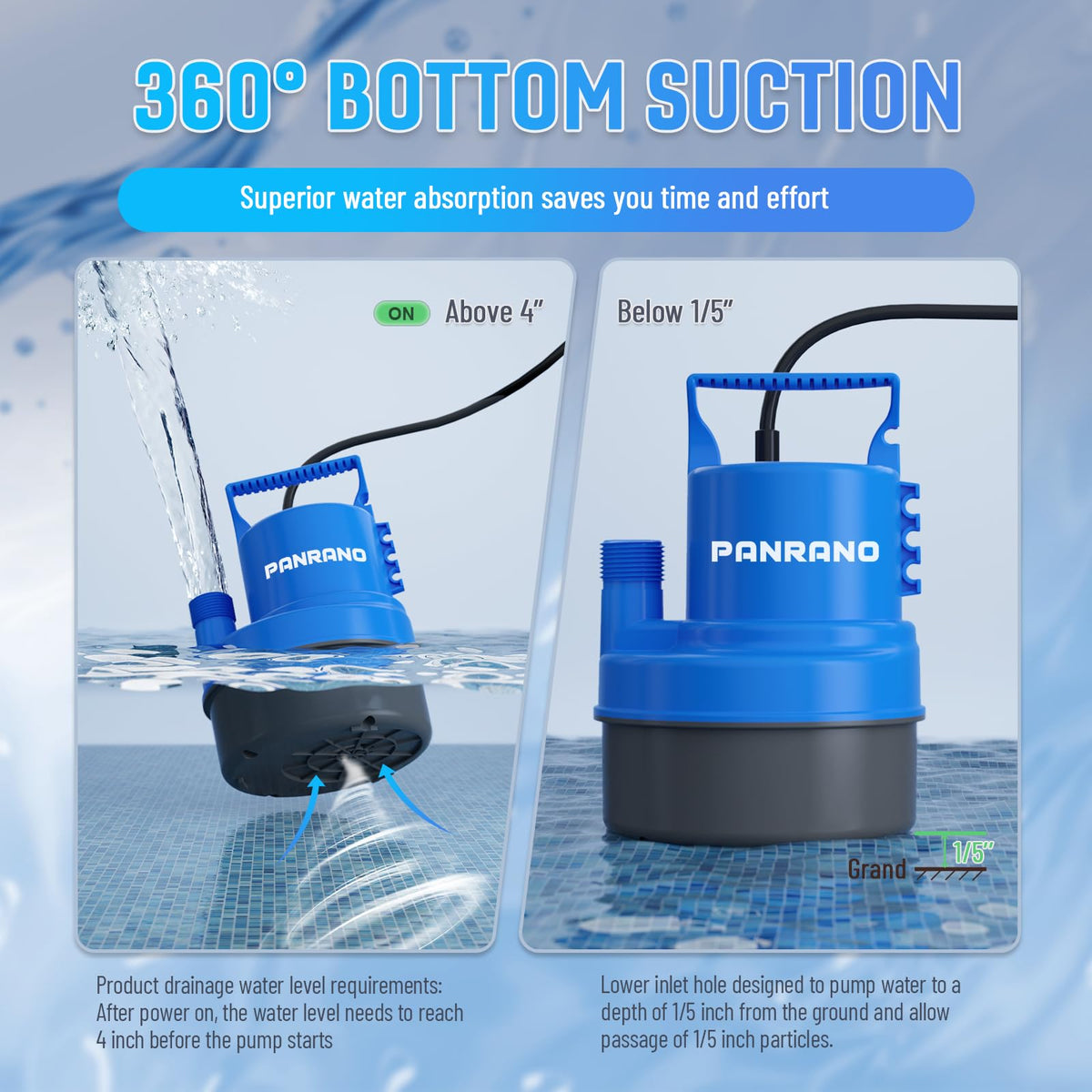 PANRANO portable design with ergonomic handle enables easy transport