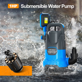 PANRANO submersible pump with float switch action enables automatic on/off drainage