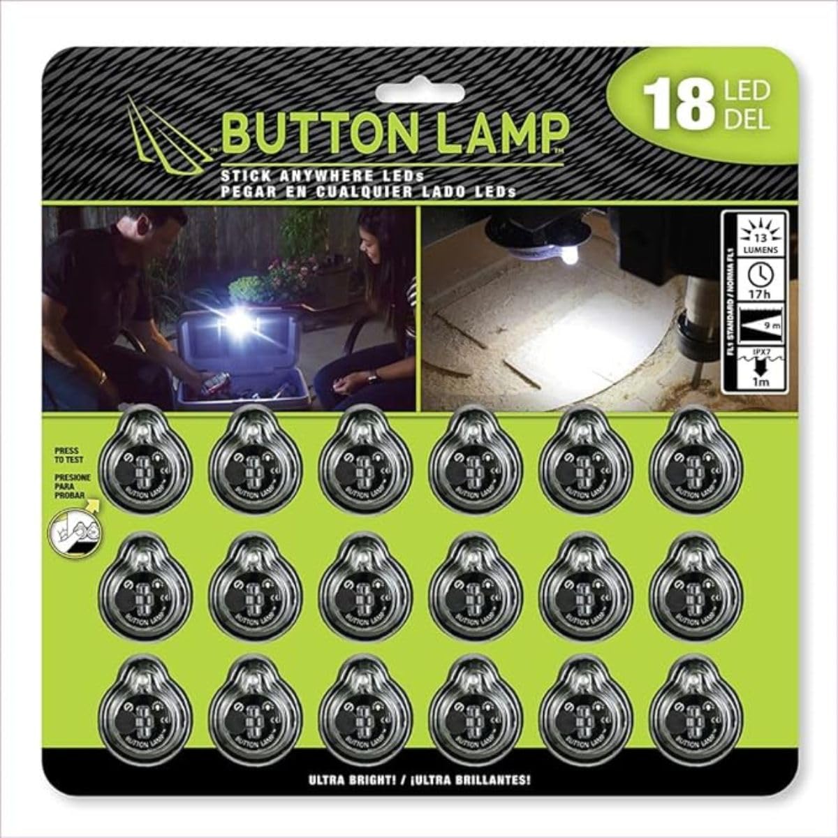 Panther Vision 18-pack LED lights provide portable brightness for emergencies.