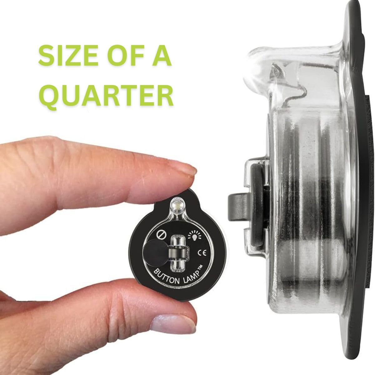 Ultra small Panther Vision LED light fits in tight spaces with sturdy adhesive.