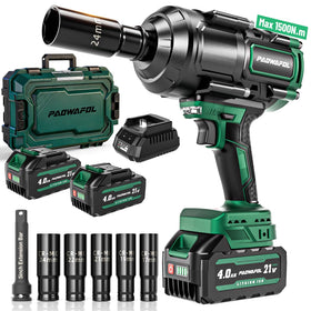 PAOWAFOL impact wrench with 1500 N·m torque for heavy-duty fasteners