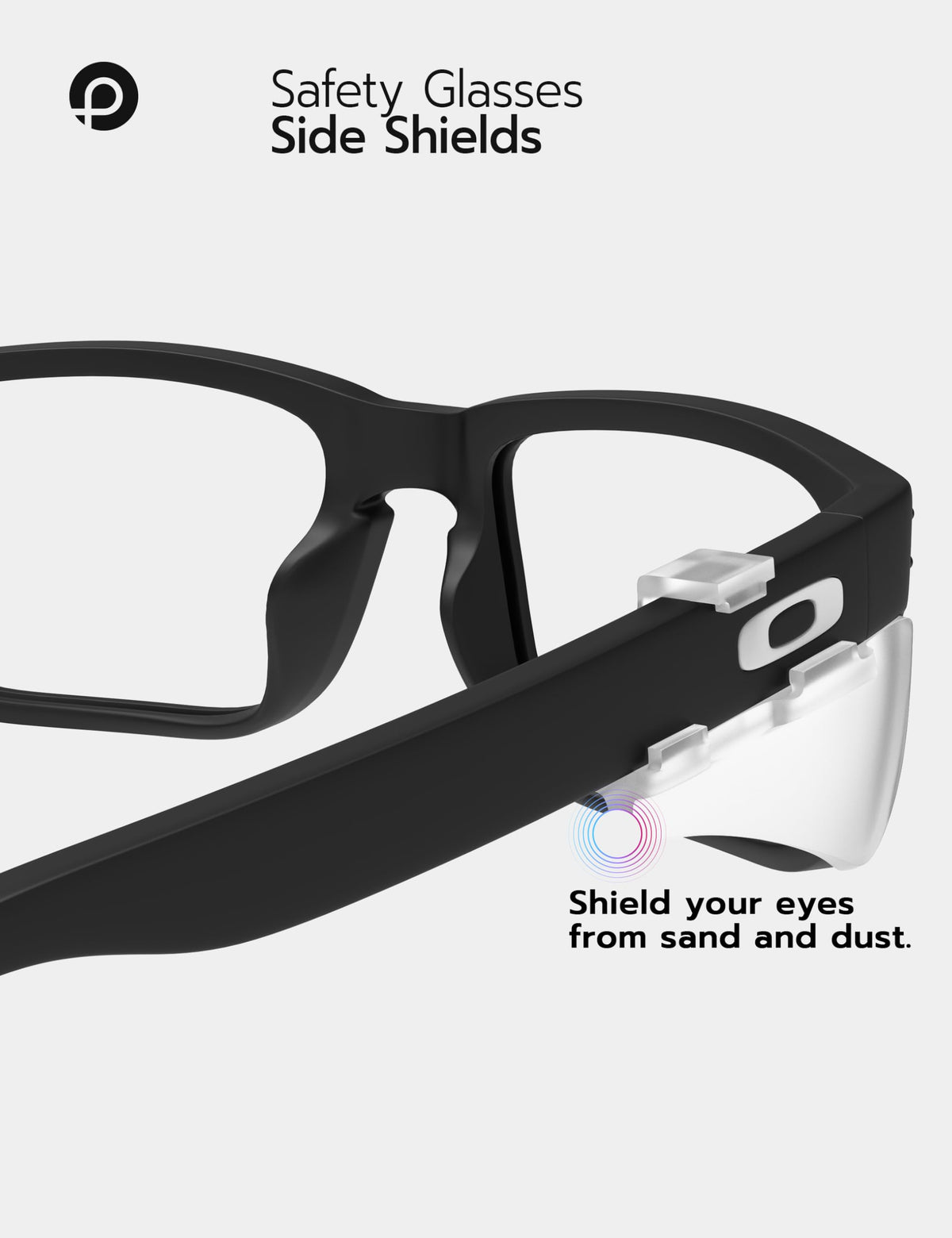 PapaViva side shields for Holbrook XS OJ9007 block side glare and UV rays