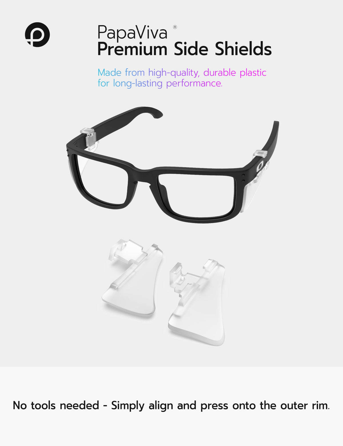 PapaViva side shields for Holbrook XL OO9417 reduce glare and boost protection