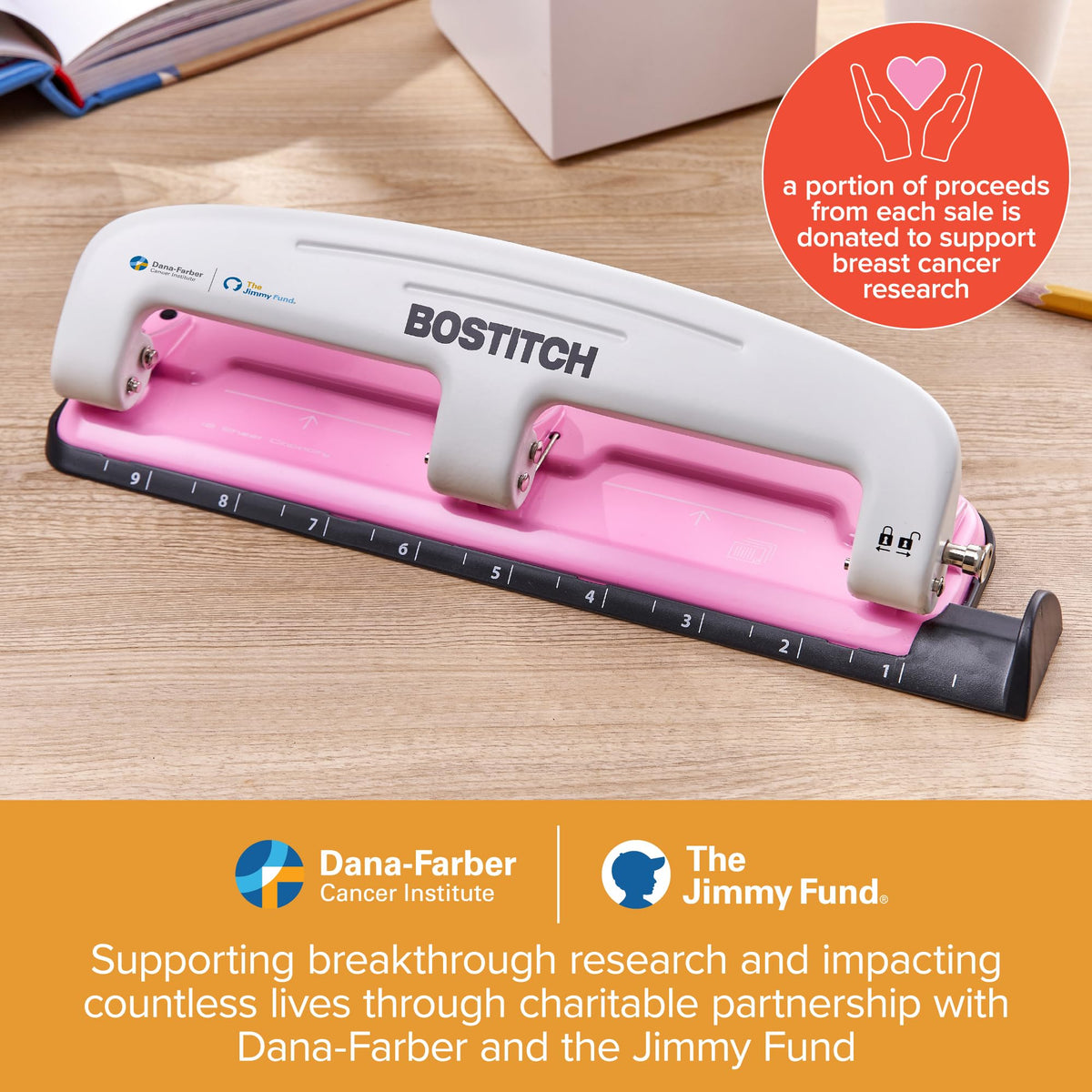 PaperPro inCOURAGE 50-percent-less-force feature supports easier punching.