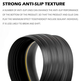 Papillon threshold seal can be cut to fit a precise door threshold.