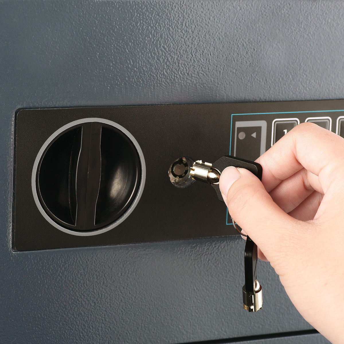 Paragon Drop Safe Concealed hinges reduce tampering while in use