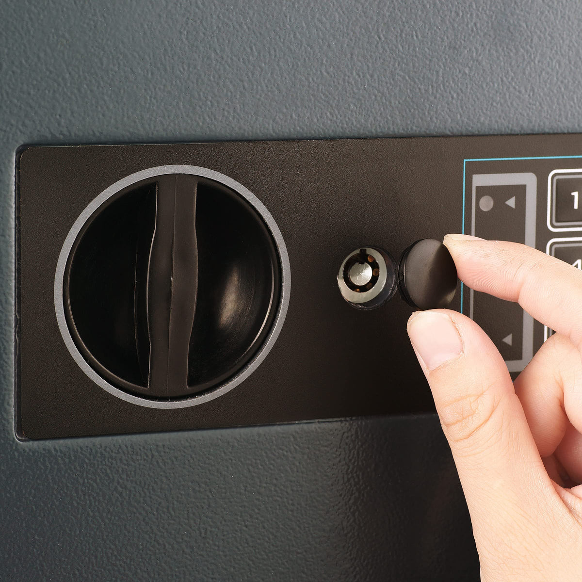 Paragon Drop Safe manual override keys ensure access when needed