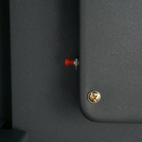 Paragon in-wall safe runs on AA batteries for long life.