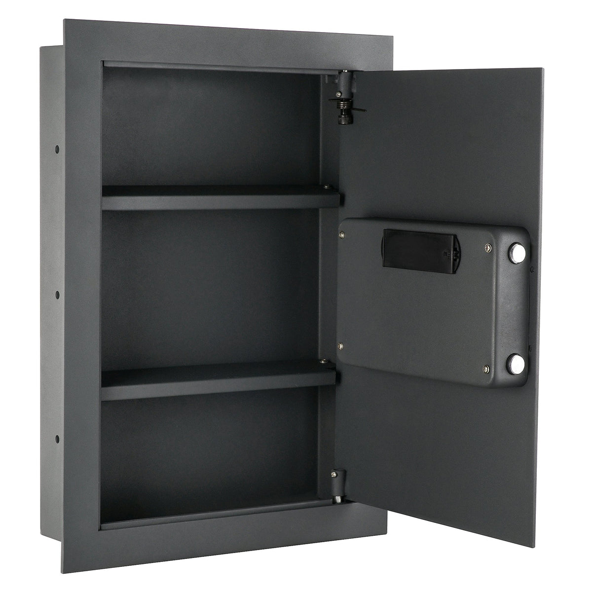 Paragon in-wall safe dimensions show compact capacity of 0.83 cubic feet.