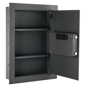 Paragon in-wall safe dimensions show compact capacity of 0.83 cubic feet.