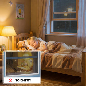 Paramondo kit enabling whole-house screen protection across kitchen, bedroom, and patio doors.
