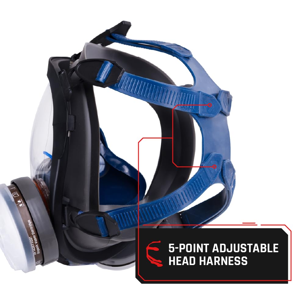 Parcil PT-100 5-point head strap ensures a secure, ergonomic fit on prolonged use.