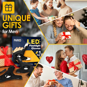 PARIGO fingerless LED gloves provide bright task illumination for DIY projects.