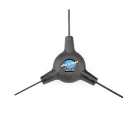 Park Tool AWS-3 hex wrench set with 2 mm, 2.5 mm, and 3 mm tips for precise bike adjustments.