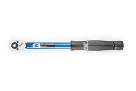 Park Tool TW-6.2 torque wrench with dial setting for precise tension control.