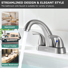 PARLOS two lever handles provide precise water control for comfort.