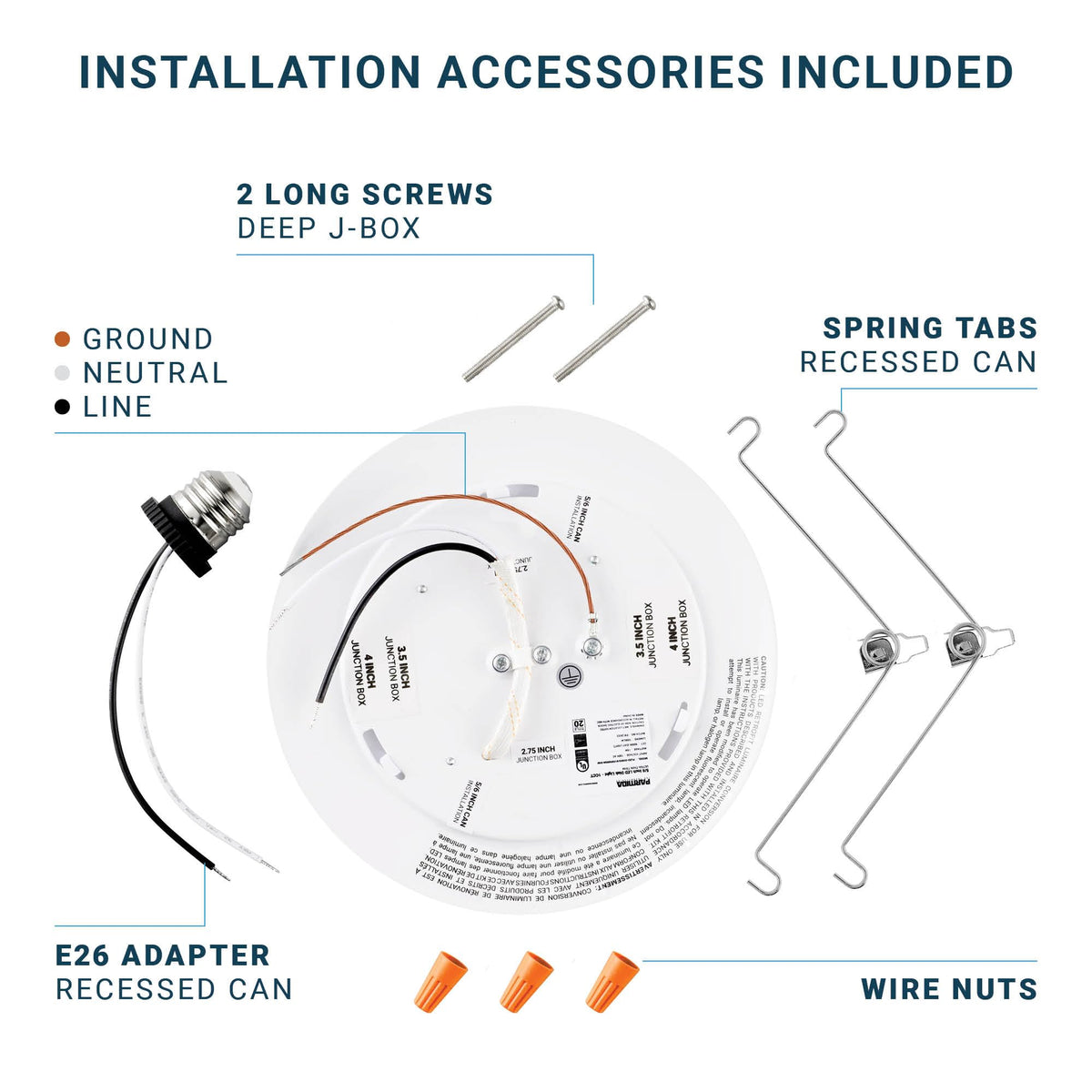 Parmida LED Disk Light 1050 lm brightness for vibrant room illumination