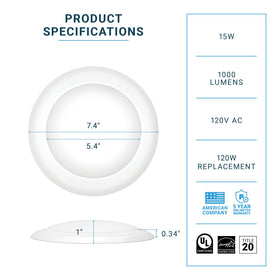 Parmida LED disk light is dimmable for tailored ambience and comfort.