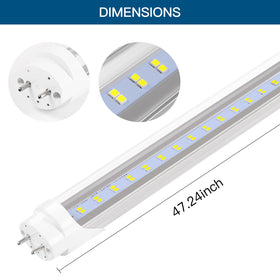 PARNOARCK high-brightness 4ft LED T8 bulb delivers bright, even light.