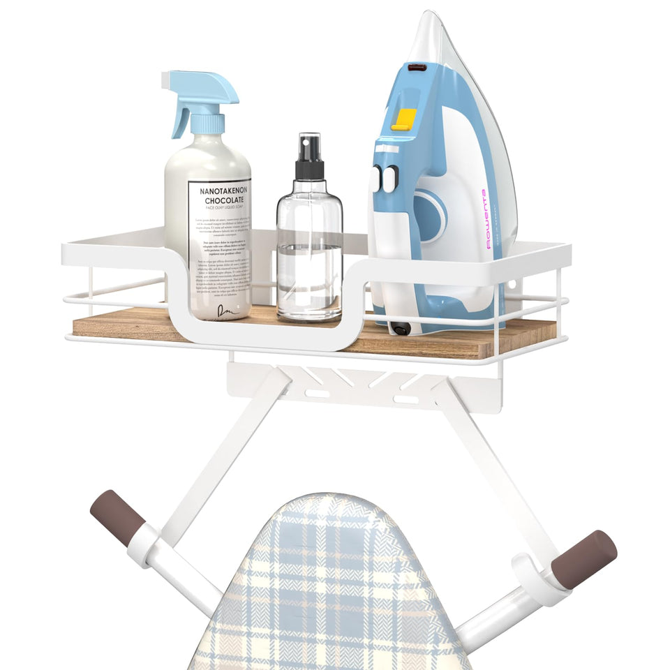 PAROTO ironing board hanger wall mount keeps your board off the floor for easy access.