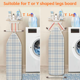 PAROTO T-V shaped leg boards hanger fits multiple ironing board designs securely.