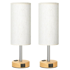 PartageiZ modern rustic nightstand lamps for stylish spaces.