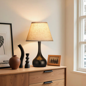 PARTPHONER 2700K LED bulbs included provide warm, flicker-free light.
