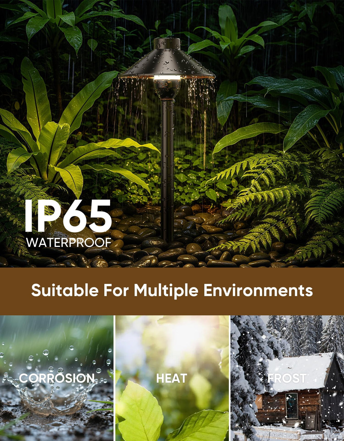 PARTPHONER aluminum housing ensures durable weather resistance.