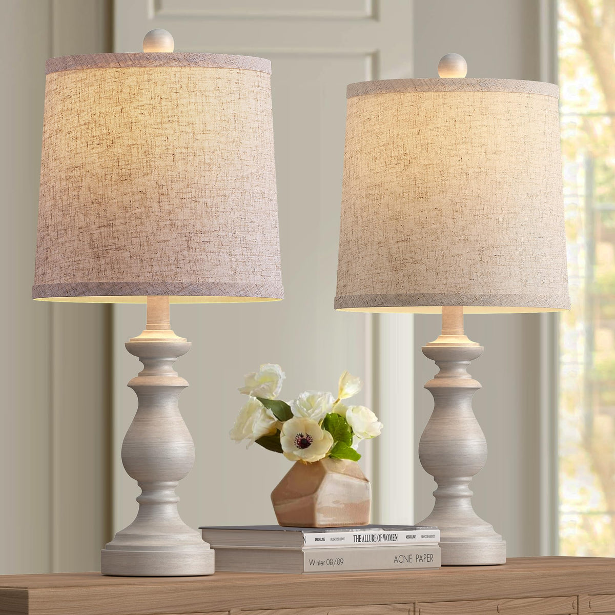 PARTPHONER antique-grey duo suits both traditional and modern decor
