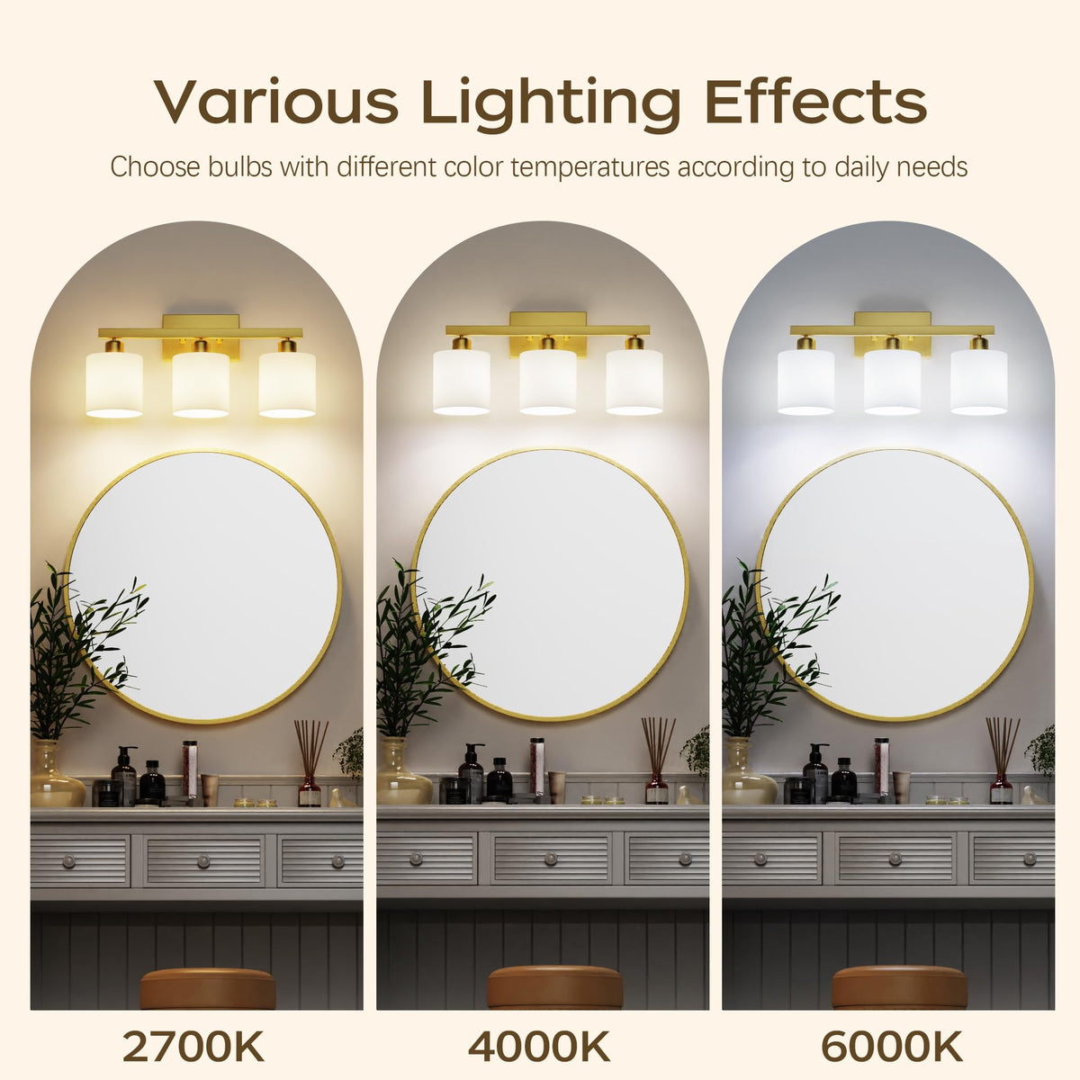 PARTPHONER up-down-mount-capability for versatile light direction above or below the mirror