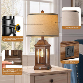Partphoner set of 2 lamps enhances living room ambiance.