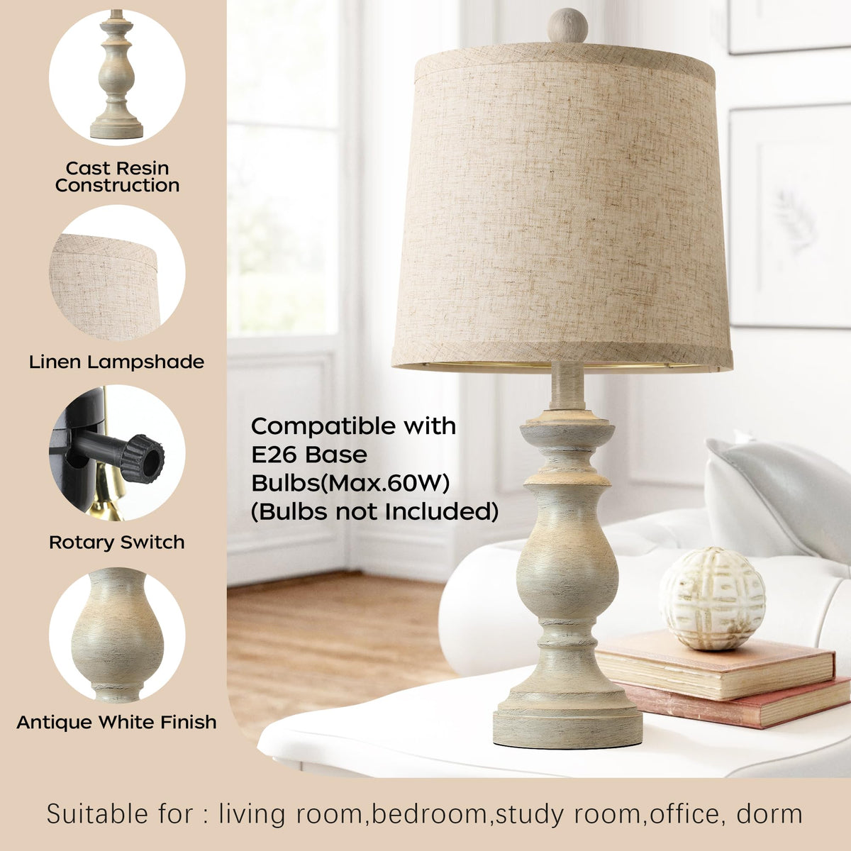 PARTPHONER bedside lamps provide warm, eye-friendly light for bedrooms.