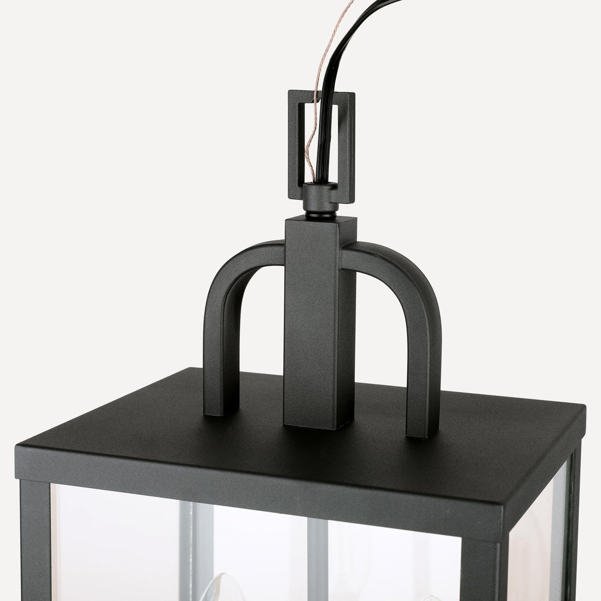 PARTPHONER clear tempered glass shade for maximum illumination at entryways