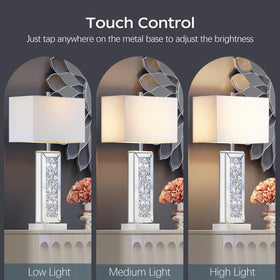 PARTPHONER diamond crystal lamps add sparkle to living room and reflect light beautifully