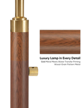 PARTPHONER bronze-finish base offers sturdy support and stability