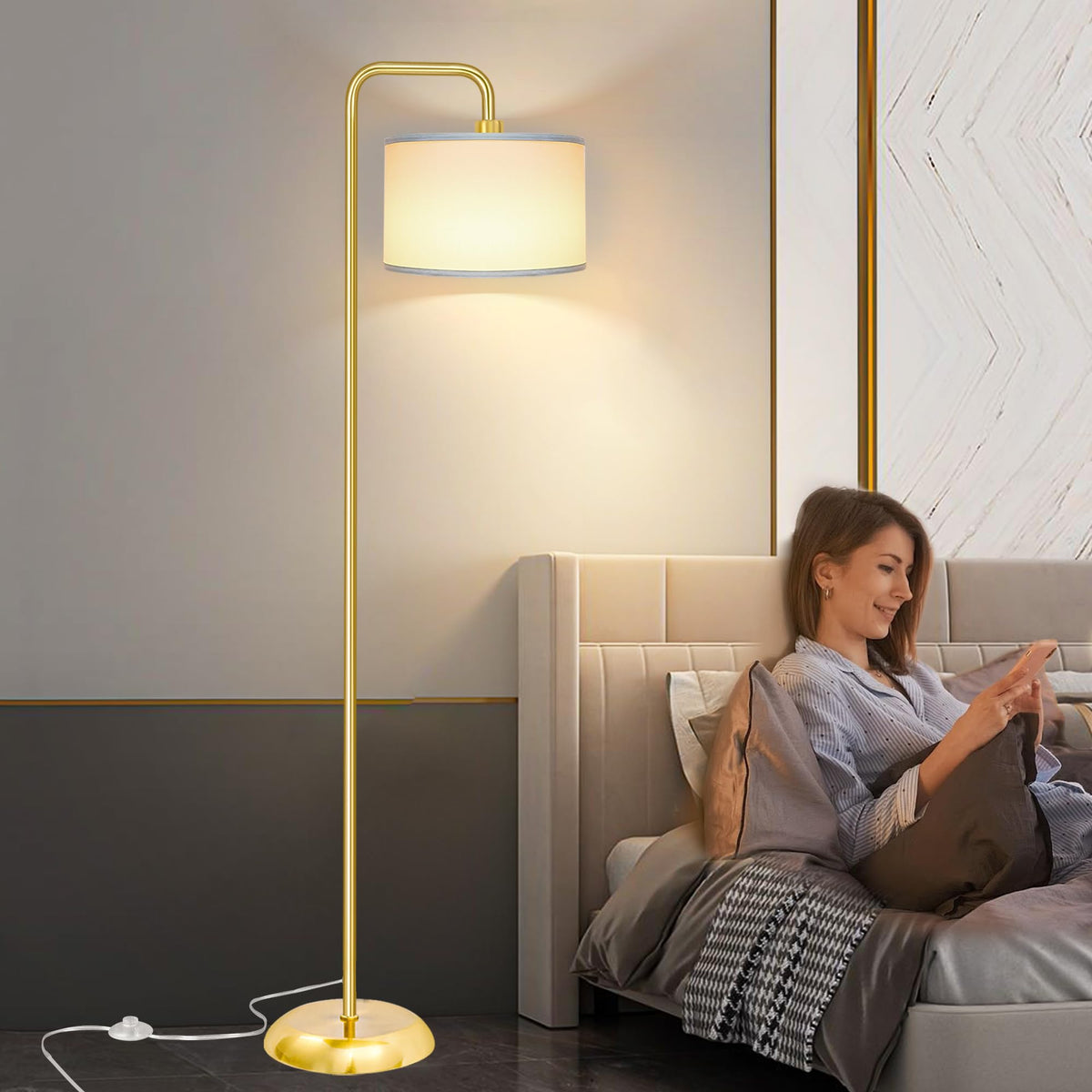 PARTPHONER easy-assembly floor lamp ready in minutes