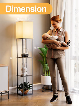 PARTPHONER floor lamp, 3-color-temperature options for ambiance