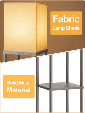 PARTPHONER floor lamp 63-inch height fits beside sofas.