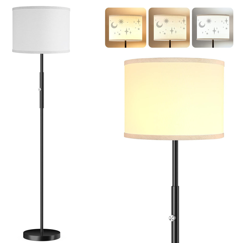PARTPHONER floor lamp 65-inch tall in a living room for ambient reading light