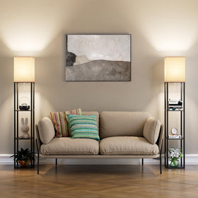PARTPHONER living-room setup fits beside sofa or TV stand.