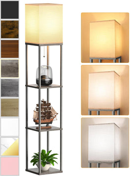 PARTPHONER floor lamp open top design brightens living spaces.