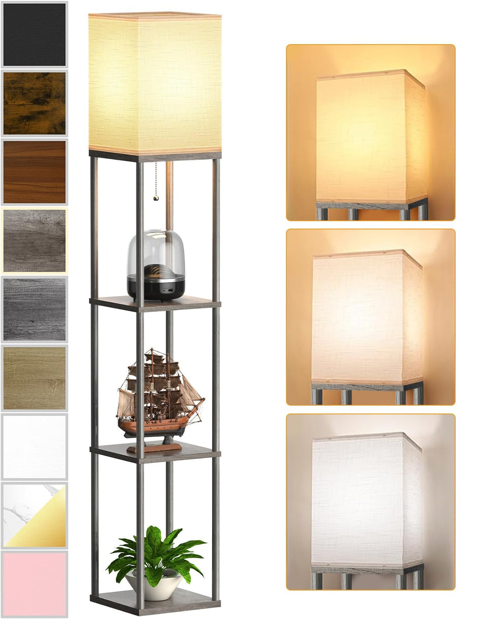 PARTPHONER floor lamp open top design brightens living spaces.