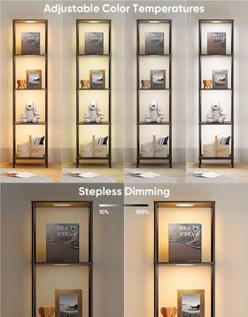 PARTPHONER floor lamp with remote demonstrates easy color control.