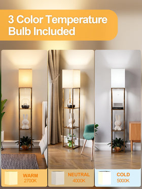 PARTPHONER three-tier display lamp enhances room organization and style